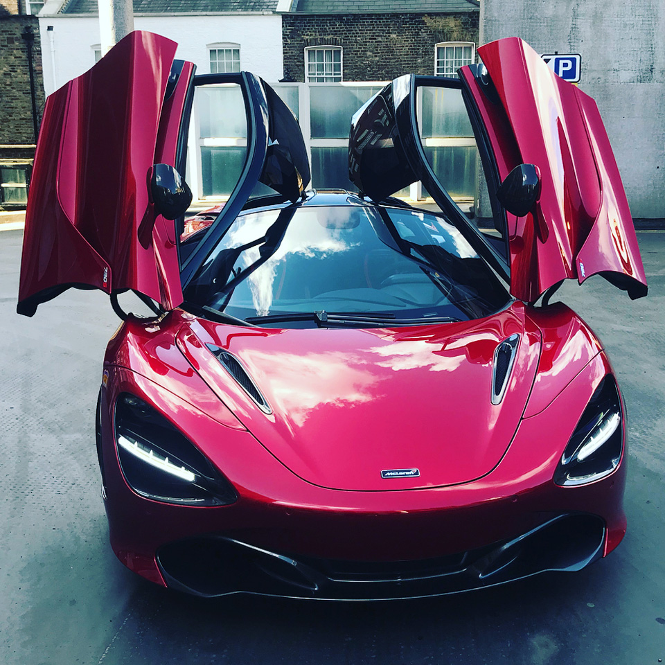 Cleaning Red McLaren